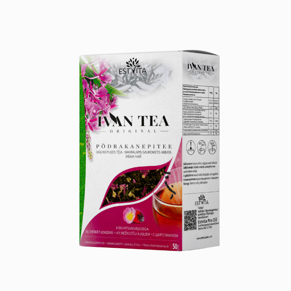 Ivan tea (keskenylevelű füzike) csipkebogyóval – 50 g – Estvita