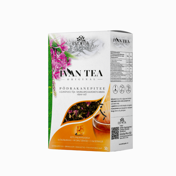 Ivan tea (keskenylevelű füzike) homoktövissel – 50 g – Estvita
