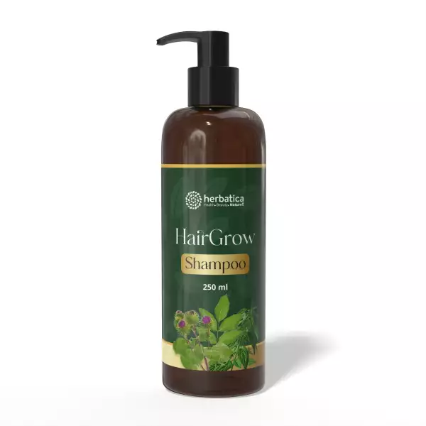 HairGrow Shampoo – kíméletes gyógynövényes sampon a hajnövekedés támogatására – 250 ml - Herbatica