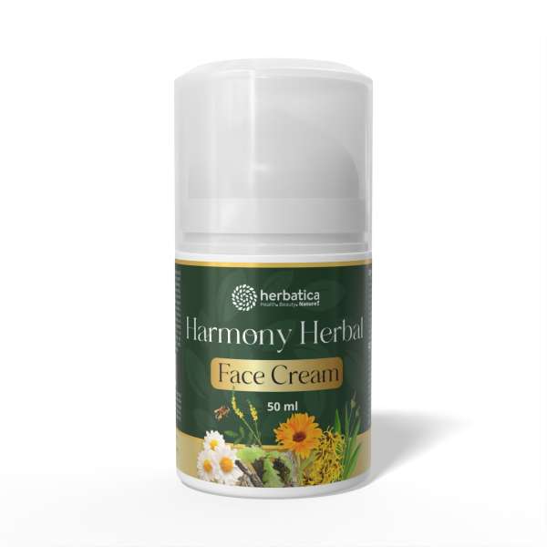 Harmony Herbal Face Cream – nyugtató és regeneráló arckrém érzékeny és problémás bőrre – 50 ml - Herbatica