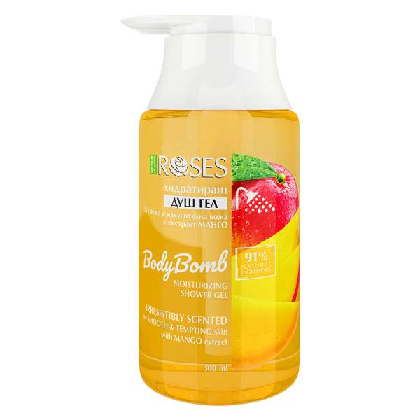 BODY BOMB hidratáló természetes tusfürdő mangókivonattal 300 ml - NATURE OF AGIVA