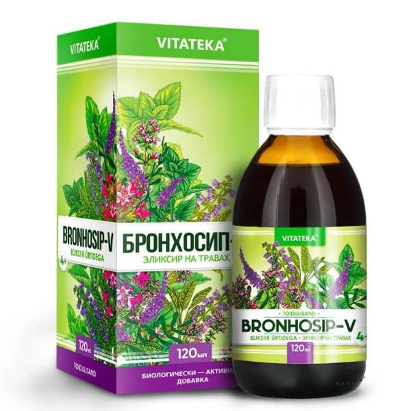 Bronhosip-V – gyógynövényes elixír C-vitaminnal – 120 ml – Vitateka
