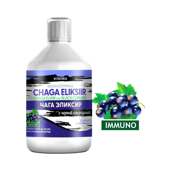 Chaga elixír fekete ribizlivel – 500 ml – Vitateka