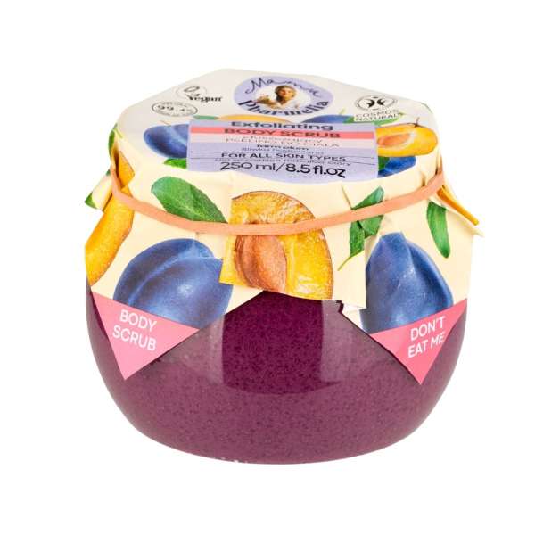Mama Pharmelia szilvás hámlasztó testradír – 250 ml