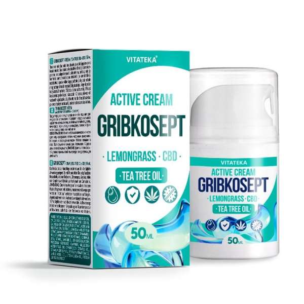 Gribkosept krém citromfűvel, CBD-vel és tea tree olajjal - 50 ml - Vitateka