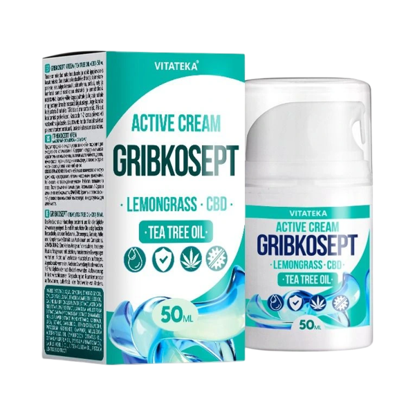 Gribkosept krém citromfűvel, CBD-vel és tea tree olajjal - 50 ml - Vitateka