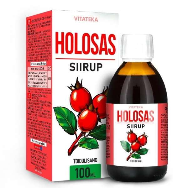 Holosas – csipkebogyó-szirup almasavval – 100 ml – Vitateka