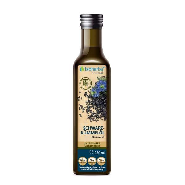 Bioherba hidegen sajtolt, finomítatlan feketekömény-olaj – 250 ml
