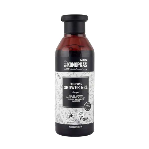 Dr. Konopka's férfi tisztító tusfürdő aktív szénnel – 280 ml