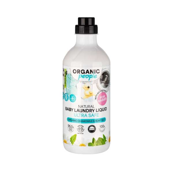 Organic People természetes mosógél gyermekruhákhoz – 1000 ml