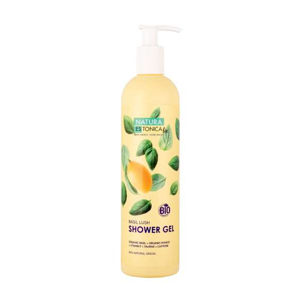 Natura Estonica Basil Lush frissítő tusfürdő bazsalikommal és mangóval – 400 ml
