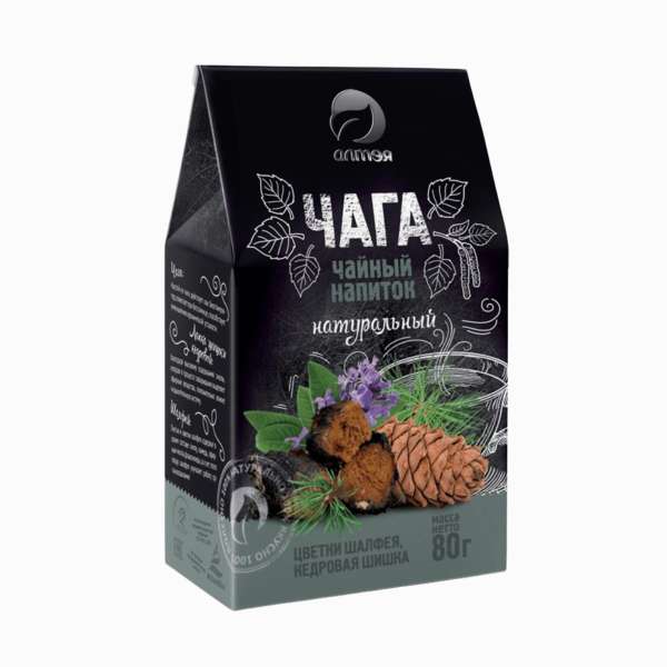 Chaga tea cédrustobozzal és zsályával - 80 g - Alteya