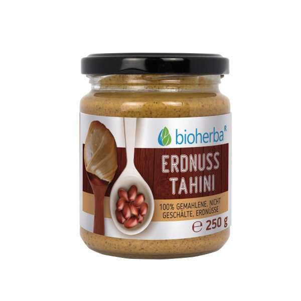 100% földimogyoró-tahini őrölt, héjas mogyorószemekből – 250 g – Bioherba