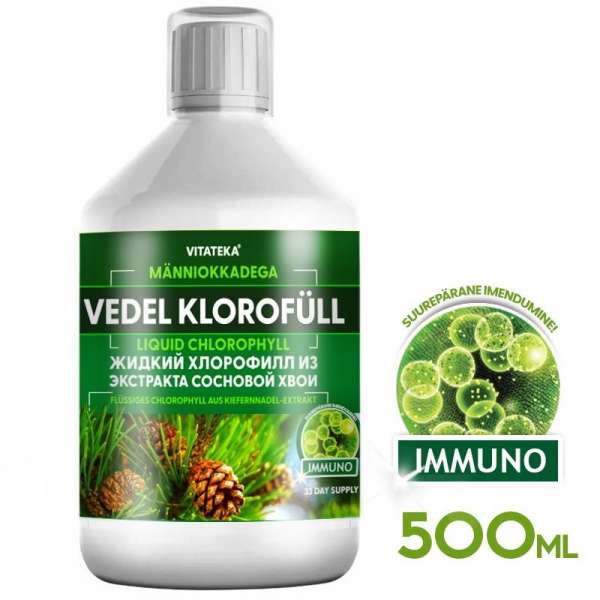 Vitateka folyékony klorofill erdeifenyő-tűlevél kivonattal – 500 ml