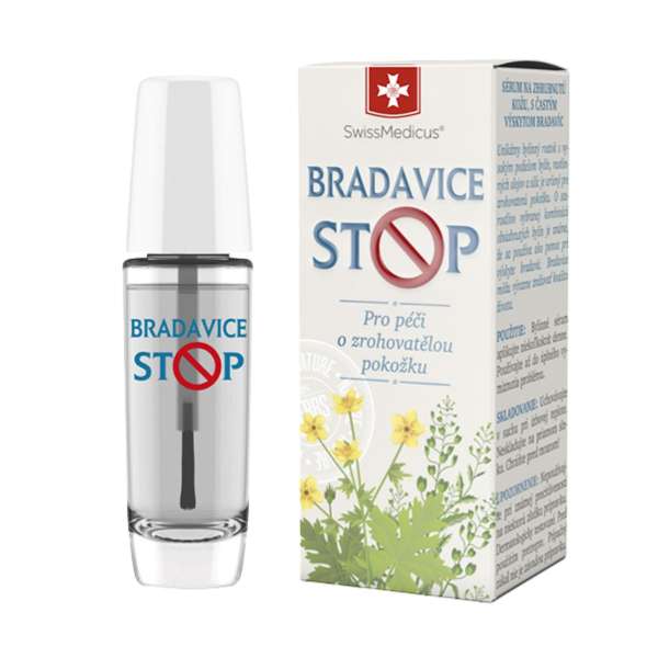 BradaviceStop SwissMedicus – gyógynövényes szérum bőrkeményedésre és szemölcsre hajlamos bőrre, 10 ml
