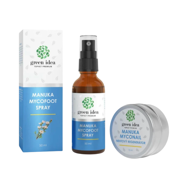 Kedvezményes lábápoló csomag: Manuka MYCOFOOT spray + Manuka MYCONAIL regeneráló körömolaj – Green idea