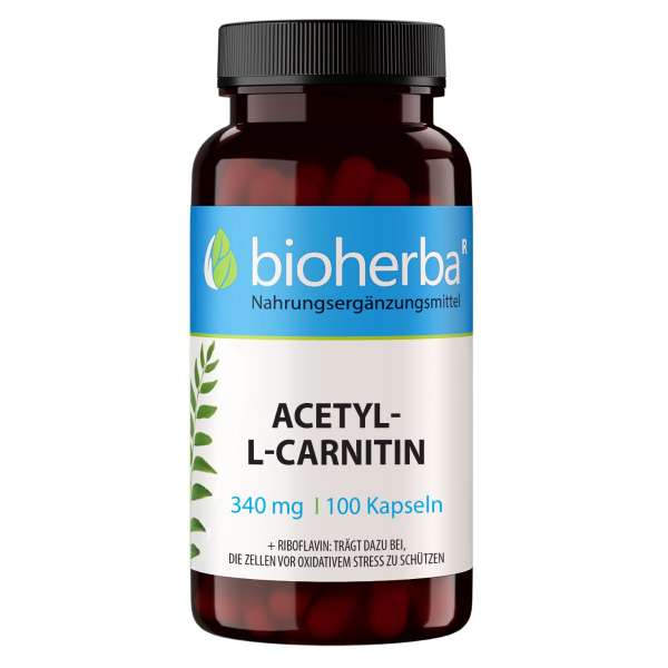 Acetyl-L-karnitin 340 mg – 100 kapszula – Bioherba