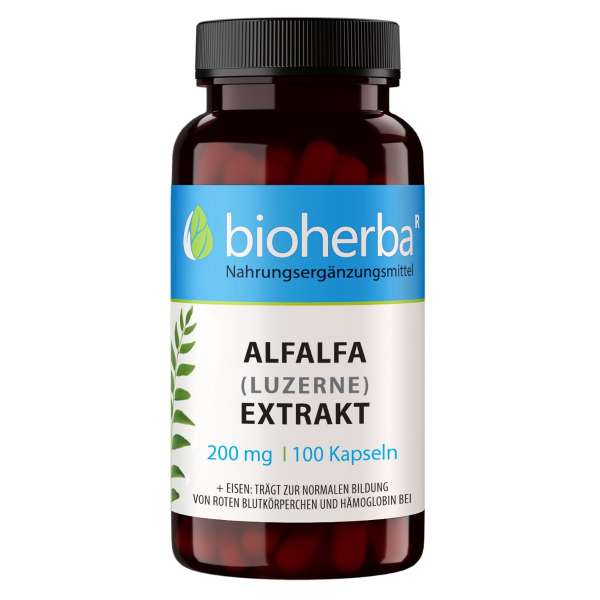 Alfalfa (lucerna) kivonat 200 mg – 100 kapszula – Bioherba