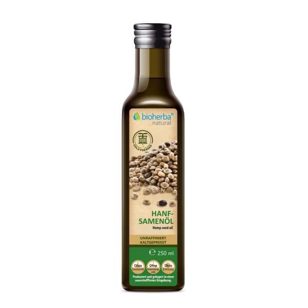 Hidegen sajtolt kenderolaj - 250 ml - Bioherba