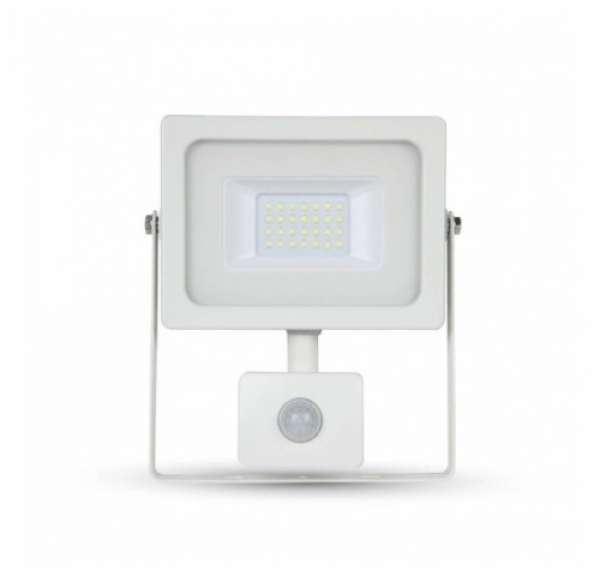 LED reflektor 10W mozgásérzékelővel HidegFehér, 6000 Kelvin, 780 lumen, IP65 2 év garancia