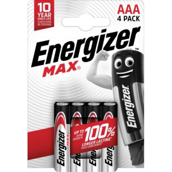 Energizer Max Alkáli mikro elem AAA 4db/csomag