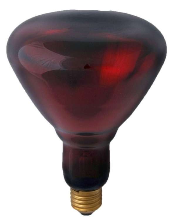 Infra melegítő izzó 100W E27 Full red / R125