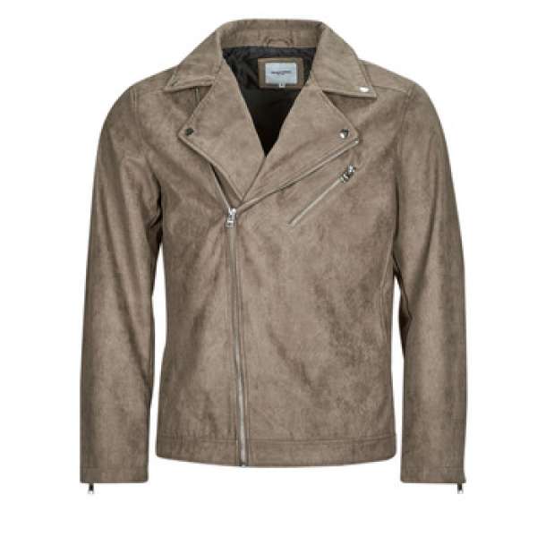 Bőrkabátok Jack & Jones JJROCKY FAUX SUEDE BIKER JACKET