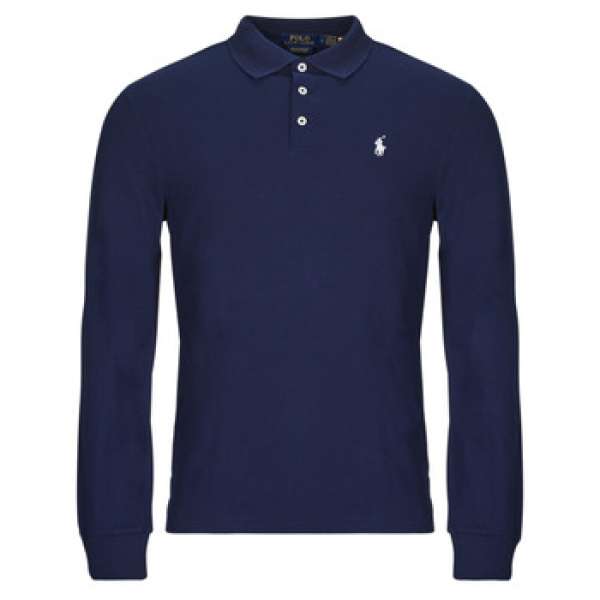 Hosszú ujjú galléros pólók Polo Ralph Lauren POLO COUPE AJUSTEE SLIM FIT EN COTON STRECH MESH