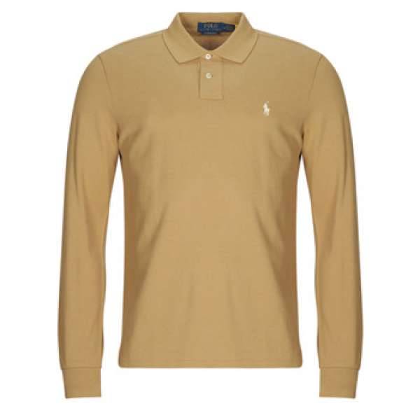 Hosszú ujjú galléros pólók Polo Ralph Lauren POLO COUPE DROITE EN COTON BASIC MESH