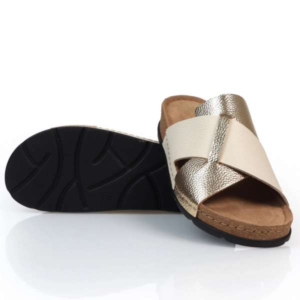 Batz papucs MARINA GOLD BEIGE 