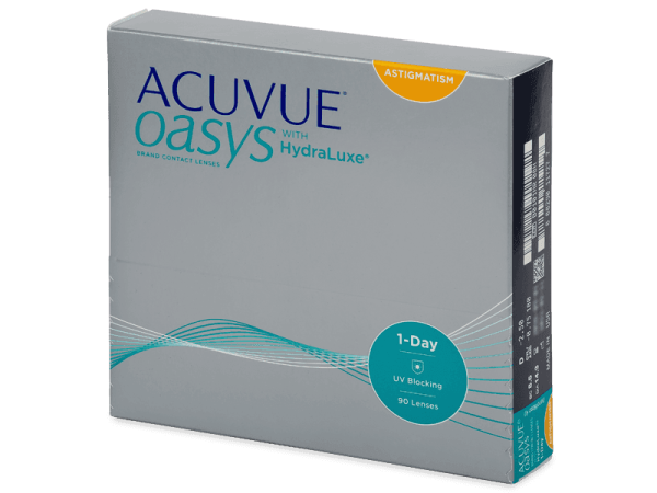 Acuvue Oasys 1-Day with HydraLuxe for Astigmatism (90 lencse)