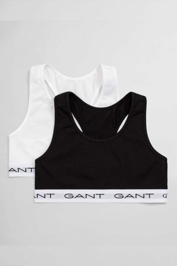 ALSÓNEMŰ GANT TOP 2-PACK BLACK / WHITE