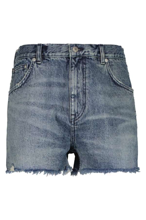 RÖVIDNADRÁG GANT RAW HEM JEANS SHORTS SEMI LIGHT BLUE WORN IN