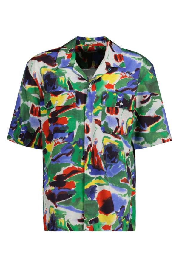 ING GANT REL COTTON LYOCELL PRINT SS SHIRT MULTICOLOR