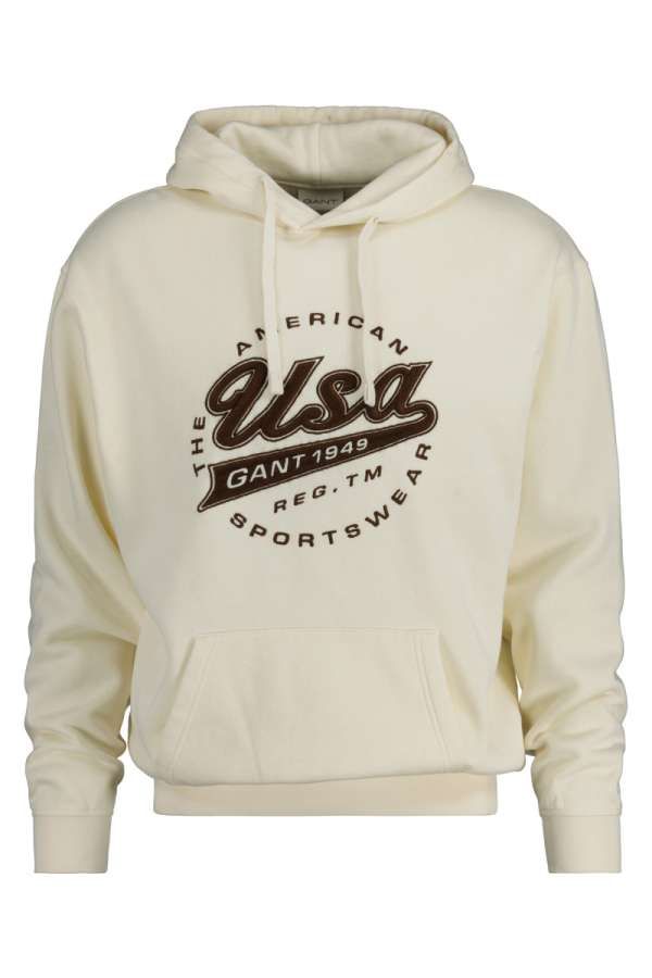 ELEGÍTŐ FELSŐ GANT USA HOODIE CREA