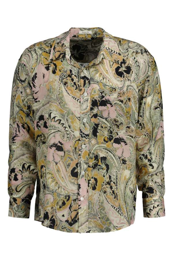 ING GANT OS PAISLEY CUPRO SHIRT LIGHT USTARD YELLOW