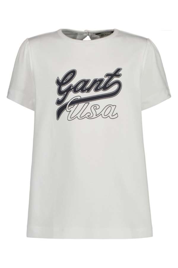 PÓLÓ GANT A-LINE USA SS TEE WHITE