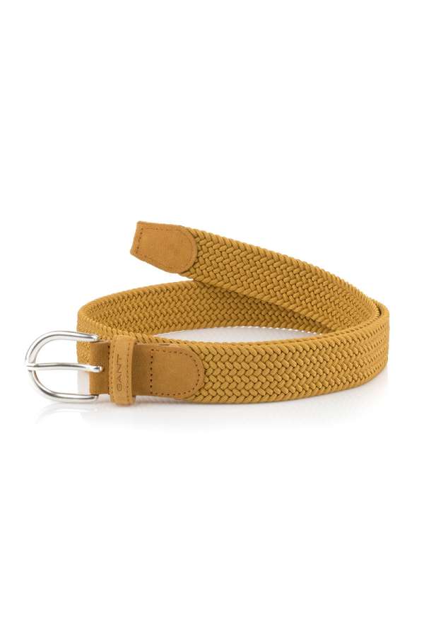 ÖV GANT ELASTIC BRAID BELT CINNAMON BROWN