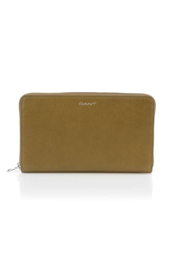 TÁSKA GANT UNISEX. LEATHER WALLET BAG WARM SURPLUS GREEN