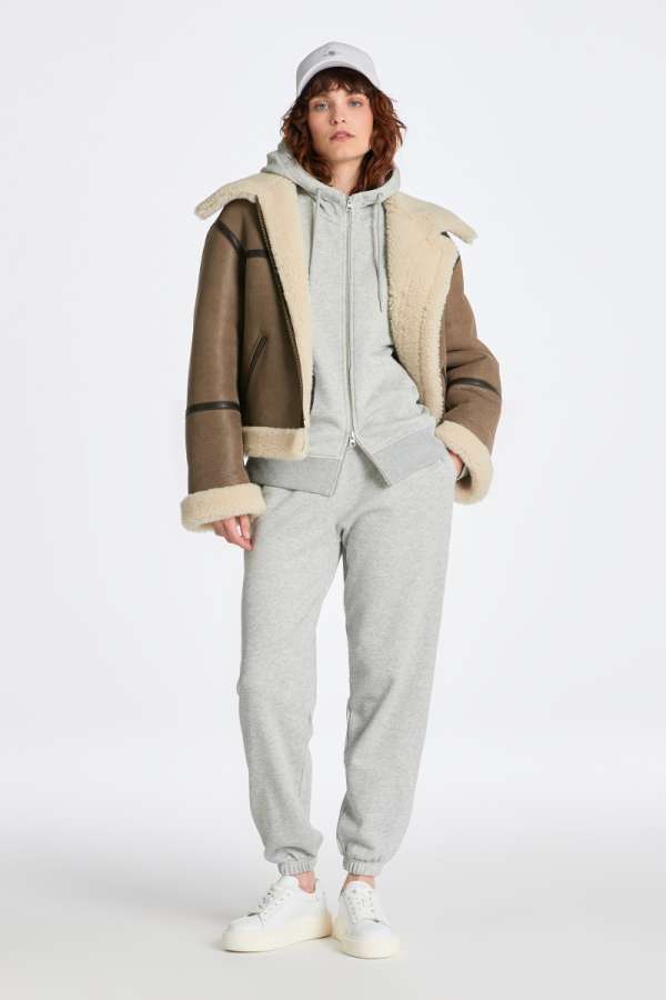 TRÉNINGNADRÁG GANT REL HIELD WEATPANT LIGHT GREY MELANGE