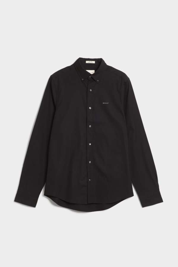 ING GANT LIM PINPOINT OXFORD HIRT BLACK