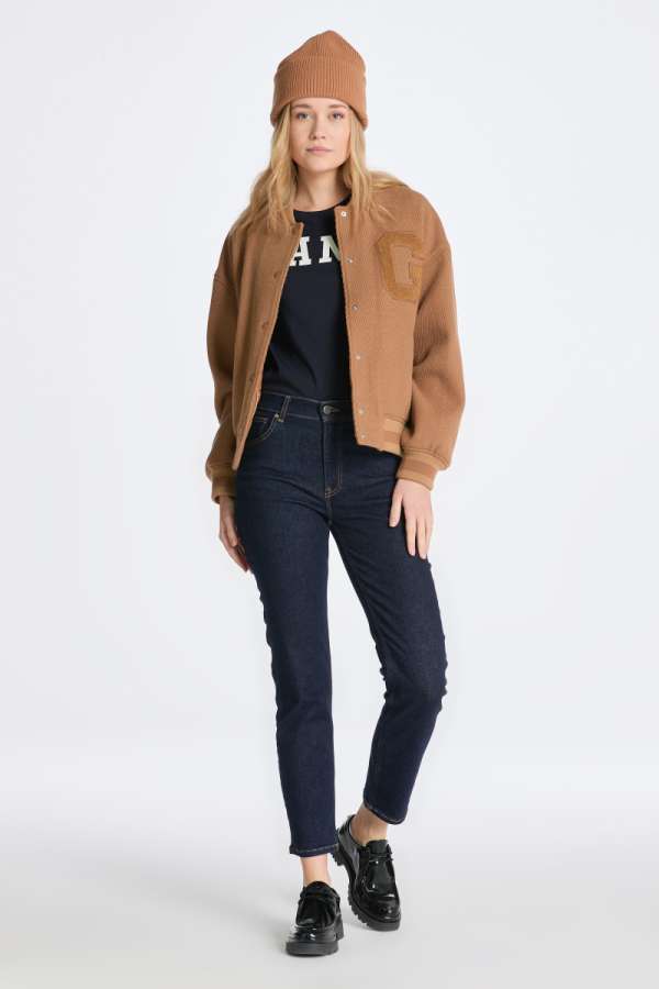 FARMER GANT CROPPED SLIM JEANS DARK BLUE