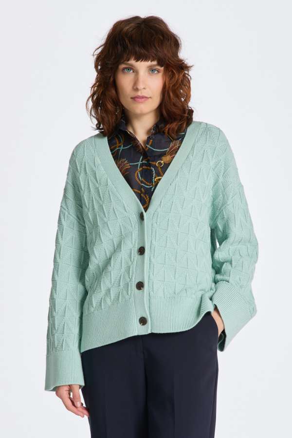 PUÓVER GANT HERRINGBONE V-NECK CARDIGAN IBIZA BUE