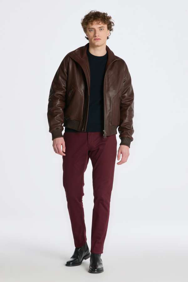 NADRÁG GANT SLIM TP CHINOS RED SHADOW