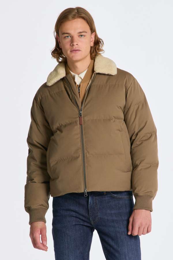 DZSEKI GANT FANNE PADDED PUFFER JACKET DESERT BROWN