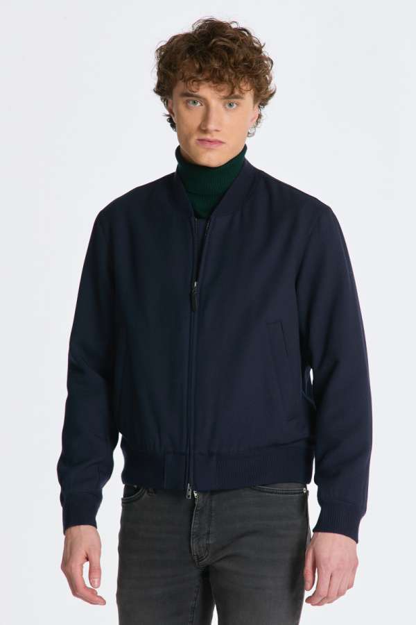 DZSEKI GANT DRESSED BOBER JACKET EVENING BLUE