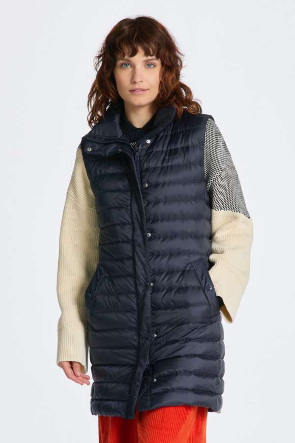 MELLÉNY GANT LIGHT DOWN LONG VEST EVENING BLUE