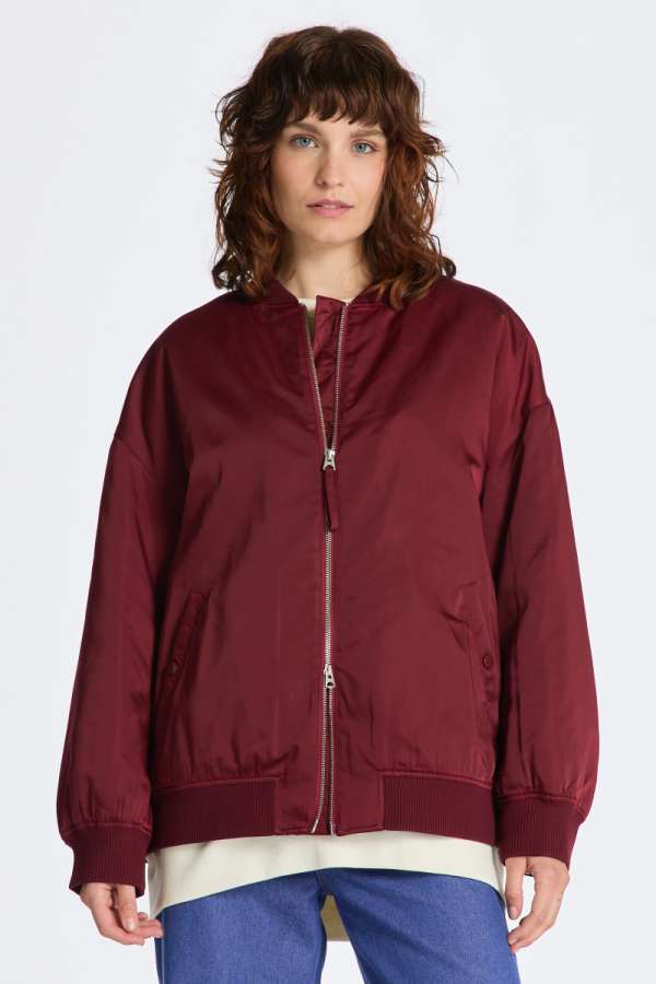 DZEKI GANT PADDED BOMBER PLUMPED RED
