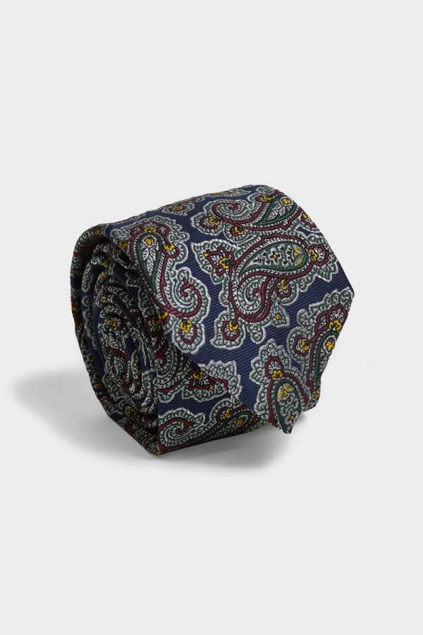 NYAKKENDŐ GANT SILK PAISLEY TIE DEEP BLUE