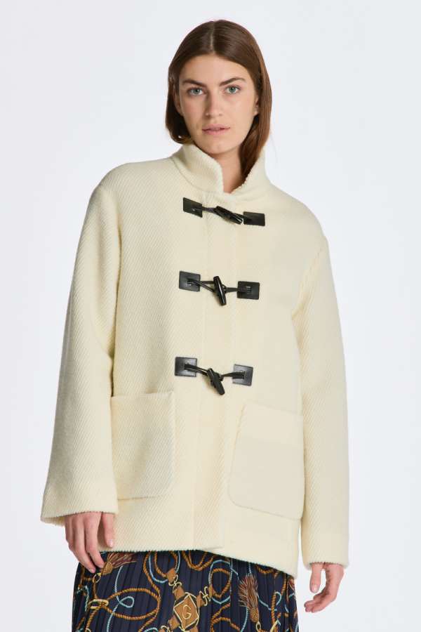 DZSEKI GANT DUFFE JACKET CREAM